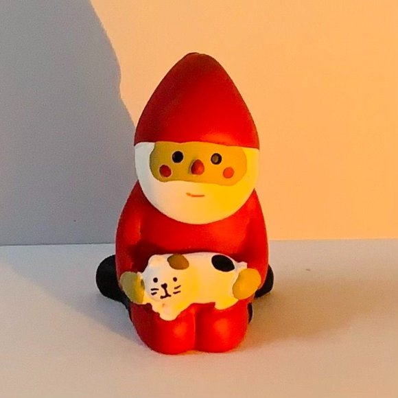 Christmas resin ornaments - Cat&Santa Claus - Picture 1 of 1